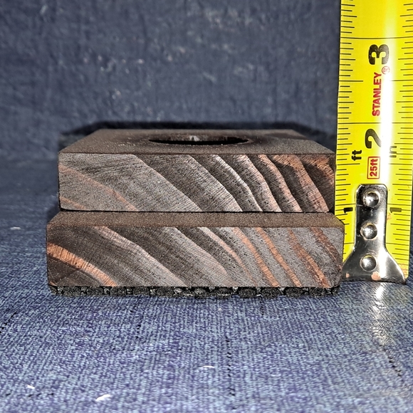 Display Stand for Souvenir Baseball Wood Low Profile 2 Tier "Ball Not Included" - Picture 8 of 9